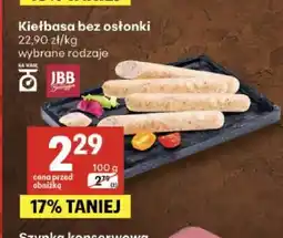 Delikatesy Centrum Kiełbasa bez osłonki JBB Bałdyga oferta