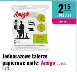 Eurocash Jednorazowe talerze papierowe małe: Amigo oferta