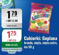 Eurocash Cukierki: Goplana brando, mięta, mięta extra, ice oferta