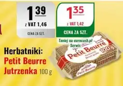 Eurocash Herbatniki Petit Beurre Jutrzenka oferta