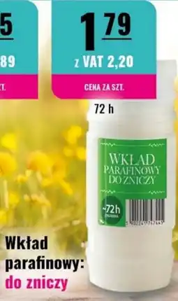 Eurocash Wkład parafinowy: do zniczy oferta
