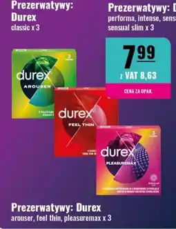 Eurocash Prezerwatywy: Durex arouser, feel thin, pleasuremax oferta