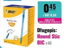 Eurocash Długopis: Round Stic BIC oferta