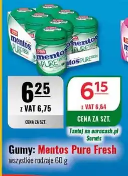Eurocash Gumy: Mentos Pure Fresh oferta