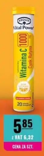 Eurocash Kruger Vital Power Witamina C 1000 Cynk Rutyna oferta