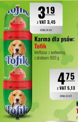 Eurocash Karma dla psów: Tofik kiełbasa: z wołowiną, z drobiem oferta