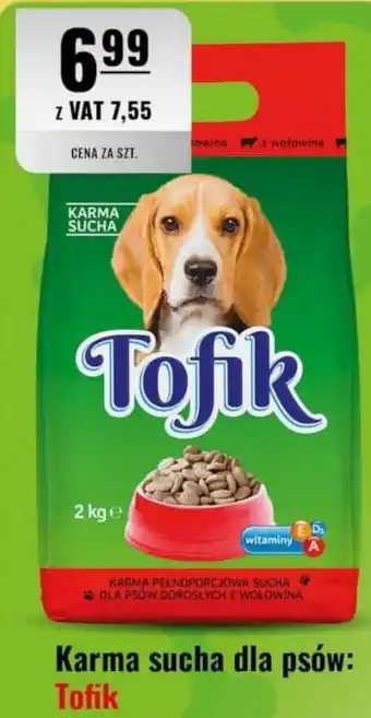 Eurocash Karma sucha dla psów: Tofik oferta