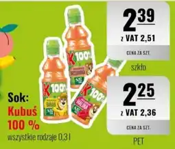Eurocash Sok: Kubuś 100 % oferta