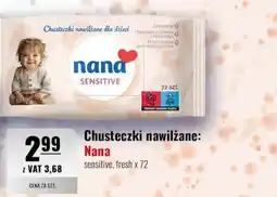 Eurocash Chusteczki nawilżane Nana sensitive oferta