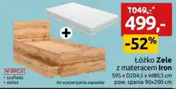 Black Red White Łóżko Zele z materacem Iron oferta