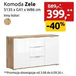 Black Red White Komoda Zele oferta