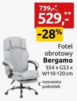 Black Red White Fotel obrotowy Bergamo oferta