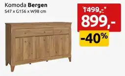 Black Red White Komoda Bergen oferta