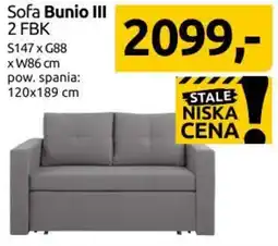 Black Red White Sofa Bunio III 2 FBK oferta