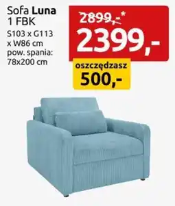 Black Red White Sofa Luna oferta