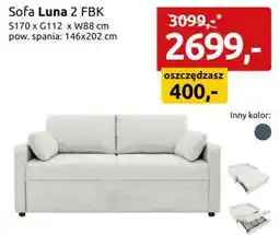 Black Red White Sofa Luna 2 FBK oferta