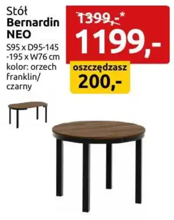 Black Red White Stół Bernardin NEO oferta