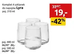 Black Red White Komplet 4 szklanek do napojów Lyra oferta