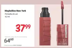 Rossmann Pomadka do ust Maybelline New York Superstay Vinyl Ink oferta