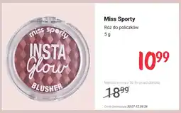 Rossmann Róż do policzków Miss Sporty Insta Glow oferta