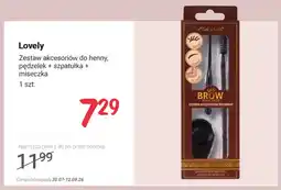 Rossmann Zestaw akcesoriów do henny pędzelek + szpatułka + miseczka Lovely oferta