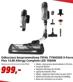 Media Markt Odkurzacz bezprzewodowy Tefal X-Force Flex 13,60 Allergy Complete oferta