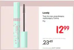 Rossmann Tusz do rzęs Lovely Lash Mania pogrubiający wydłużający Czarny oferta