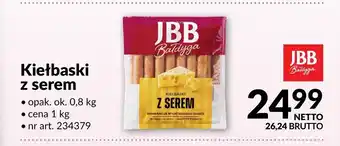 Kiełbaski z serem JBB Bałdyga