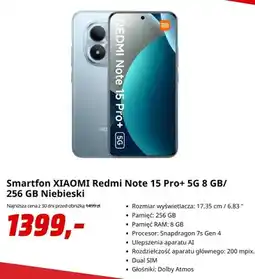 Media Markt Smartfon XIAOMI Redmi Note 15 Pro+ 5 g oferta