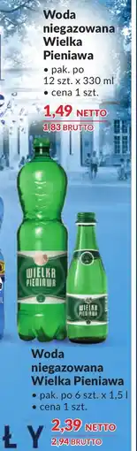 Makro Woda niegazowana Wielka Pieniawa oferta