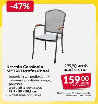 Krzesło Cassiopia METRO Professional