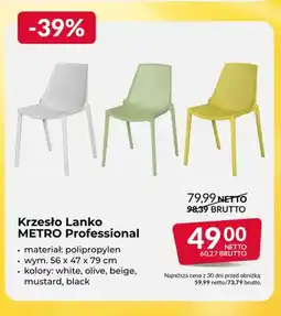 Makro Krzesło Lanko METRO Professional oferta