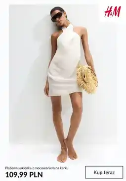 H&M Plażowa sukienka z mocowaniem na karku H&M oferta