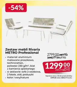 Makro Zestaw mebli Rivaria METRO Professional oferta