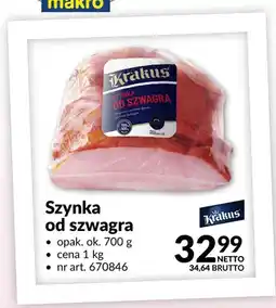 Makro Szynka od szwagra Krakus oferta