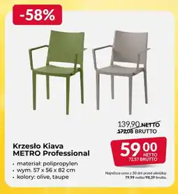Makro Krzesło Kiava METRO Professional oferta