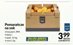 Makro Pomarańcze na sok RPA klasa I oferta