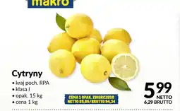 Makro Cytryny RPA klasa I oferta