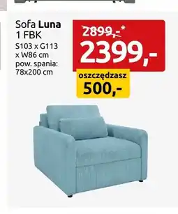 Black Red White Sofa Luna 1 FBK oferta