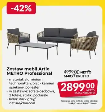 Zestaw mebli Artie METRO Professional