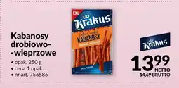 Makro Kabanosy drobiowo-wieprzowe Krakus oferta