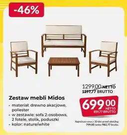 Makro Zestaw mebli Midos oferta