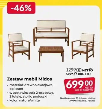 Zestaw mebli Midos