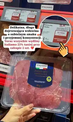 Lidl Wędlina wołowa Italiamo Bresaola della Valtellina IGP oferta