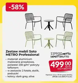 Makro Zestaw mebli Soto METRO Professional oferta