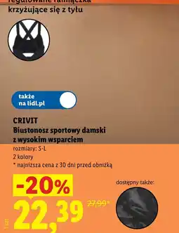 Lidl Biustonosz sportowy Crivit oferta
