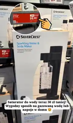 Lidl Saturator do wody gazowanej Silvercrest oferta