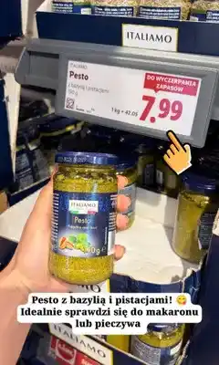 Lidl Pesto Italiamo z bazylią i pistacjami oferta