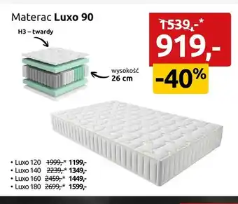 Materac Luxo 90