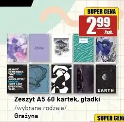 API MARKET Zeszyt A5 60 kartek gładki oferta